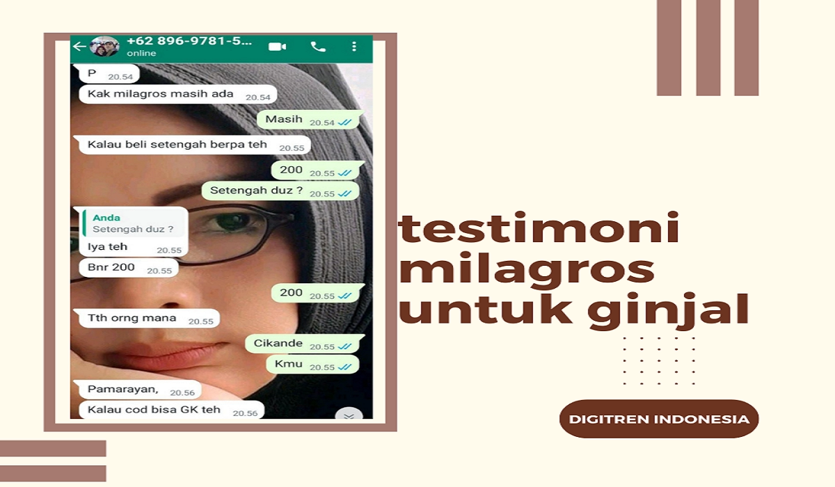 testimoni milagros untuk ginjal akut